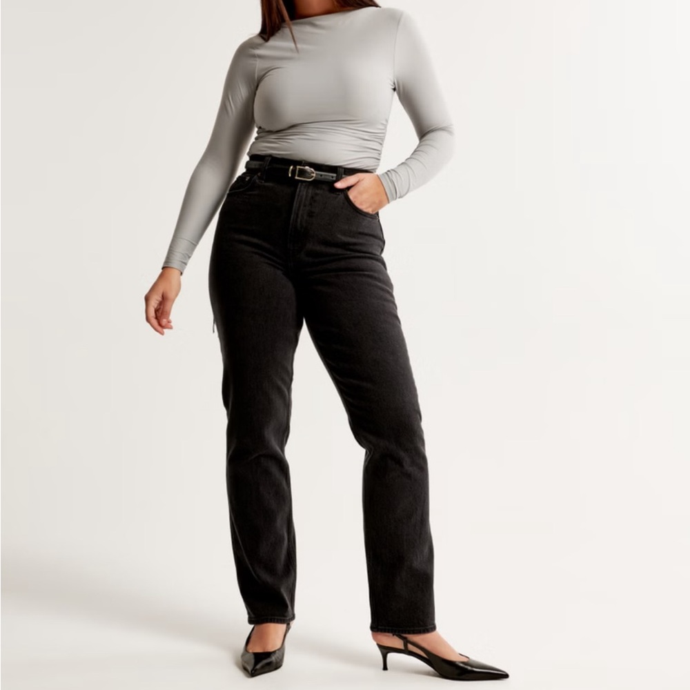 Abercrombie & Fitch The 90s Straight Ultra High Rise Curve Love size 30/10S